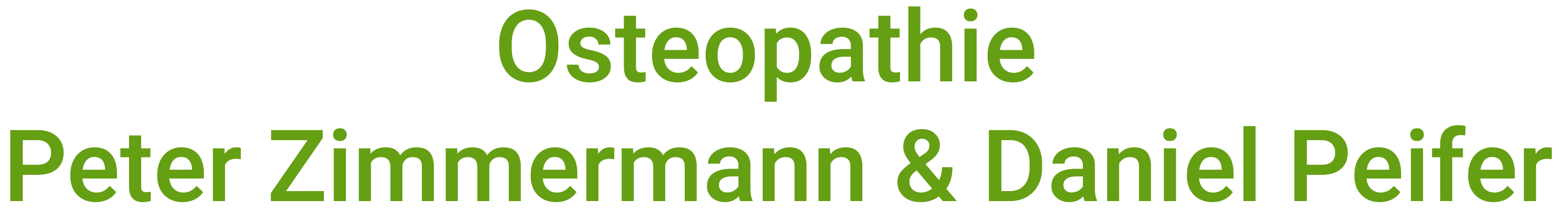 Osteopathie Peter Zimmermann & Daniel Peifer